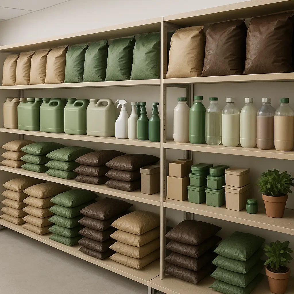 Gartenerde und Dünger